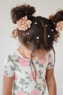 Konges Sløjd 2-Pak Harspaende Med Blomst - Brazilian Sand*Born Haraccessories