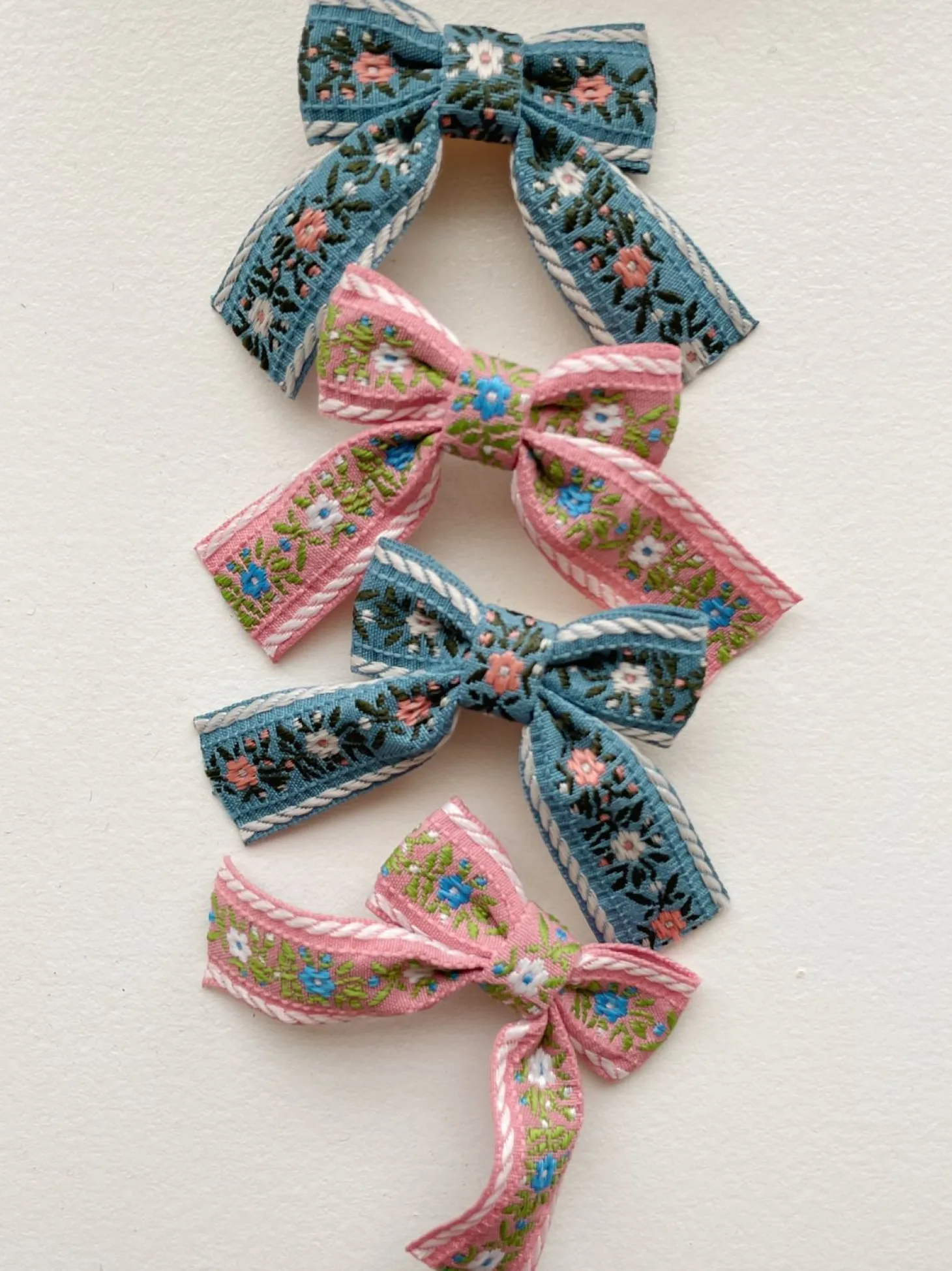 Konges Sløjd 4-Pak Harspaender Med Slojfe - Sorbet*Born Haraccessories