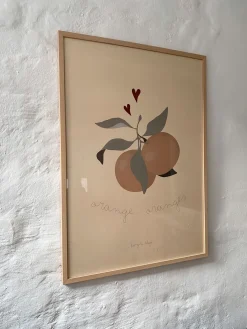 Konges Sløjd Plakat - Orange Orange* Dekoration & Indretning