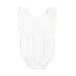 Konges Sløjd Posey Romper - Optic White*Born Heldragter