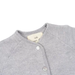 Konges Sløjd Saga Fleececardigan - Grey Melange*Born Cardigans