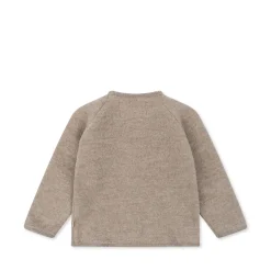 Konges Sløjd Saga Fleececardigan - Oat Melange*Born Cardigans