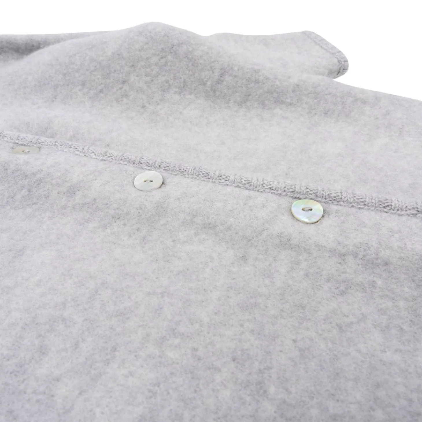 Konges Sløjd Saga Koredragt I Fleece - Grey Melange*Born Koredragter