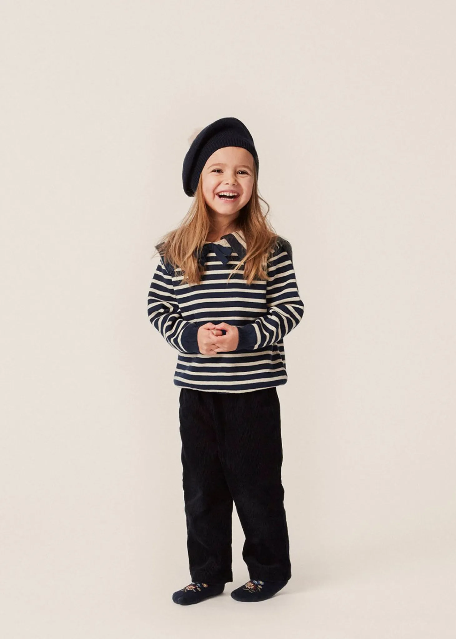 Konges Sløjd Seala Strikket Bluse - Blue Stripe*Born Overdele