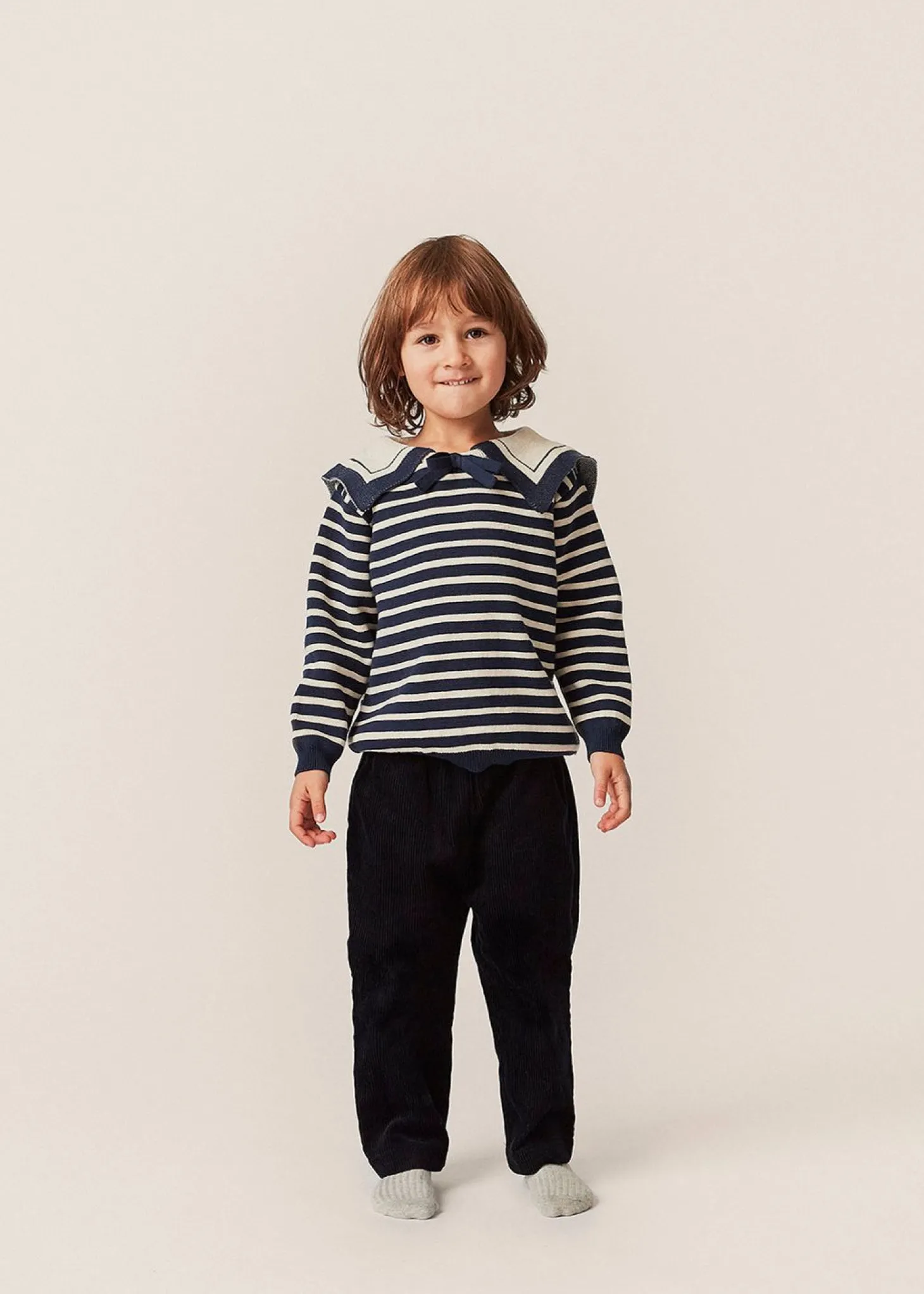 Konges Sløjd Seala Strikket Bluse - Blue Stripe*Born Overdele