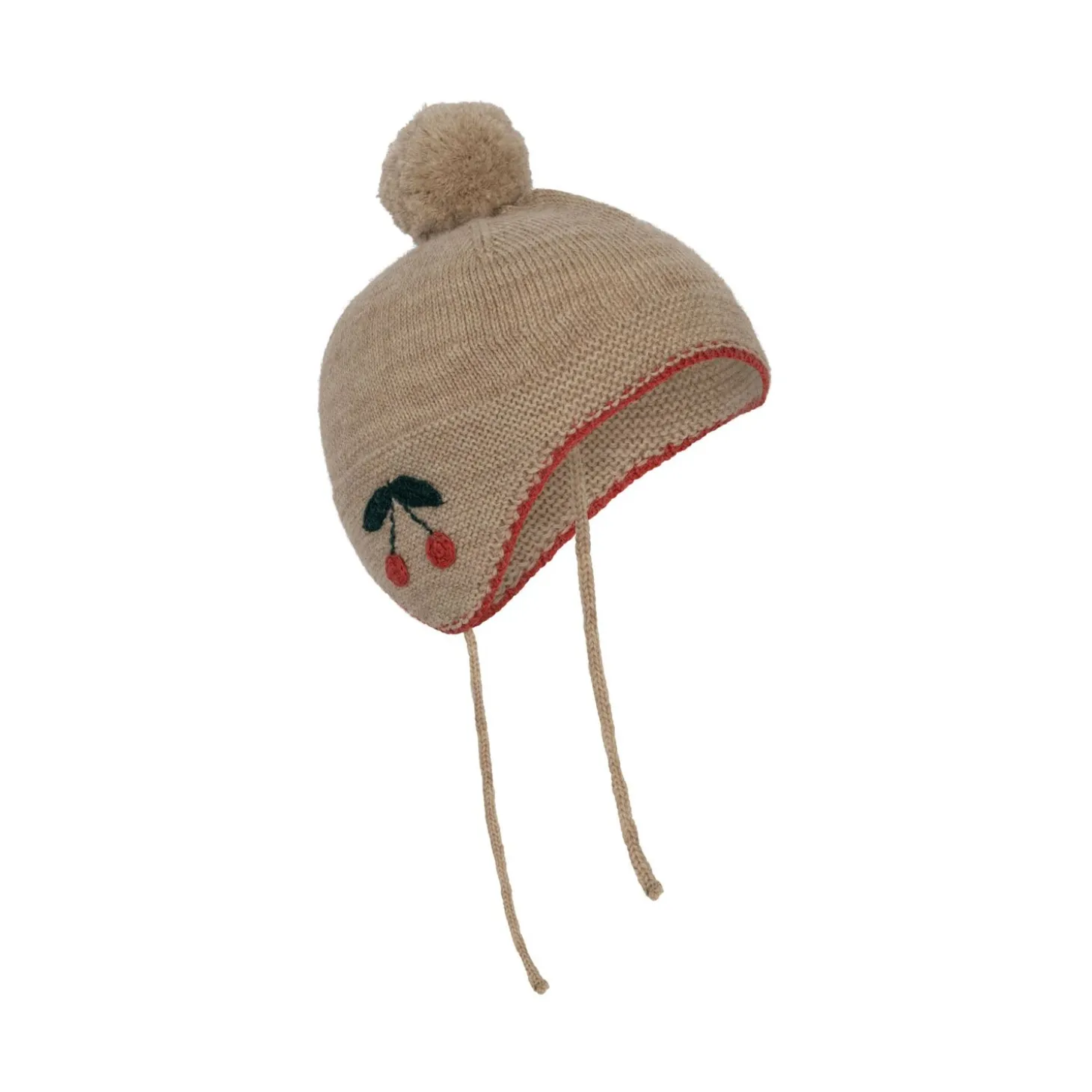 Konges Sløjd Sonja Strikket Hue - Beige Melange*Born Hatte & Huer