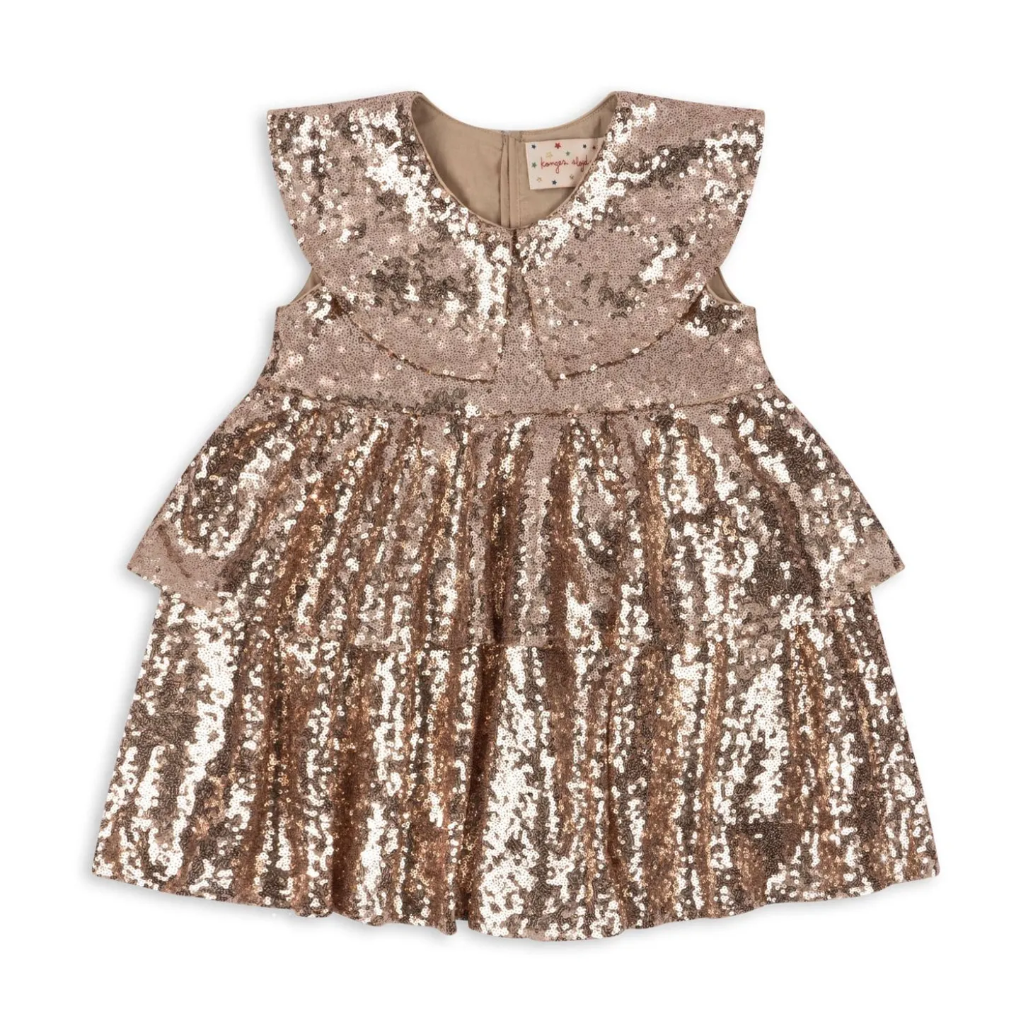 Konges Sløjd Starla Pailletkjole - Gold Blush*Born Kjoler & Nederdele