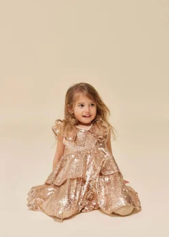 Konges Sløjd Starla Pailletkjole - Gold Blush*Born Kjoler & Nederdele