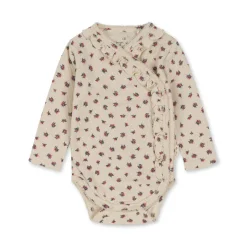 Konges Sløjd Sui Babybodystocking Med Flaeser - Peonia Rose*Born Bodyer