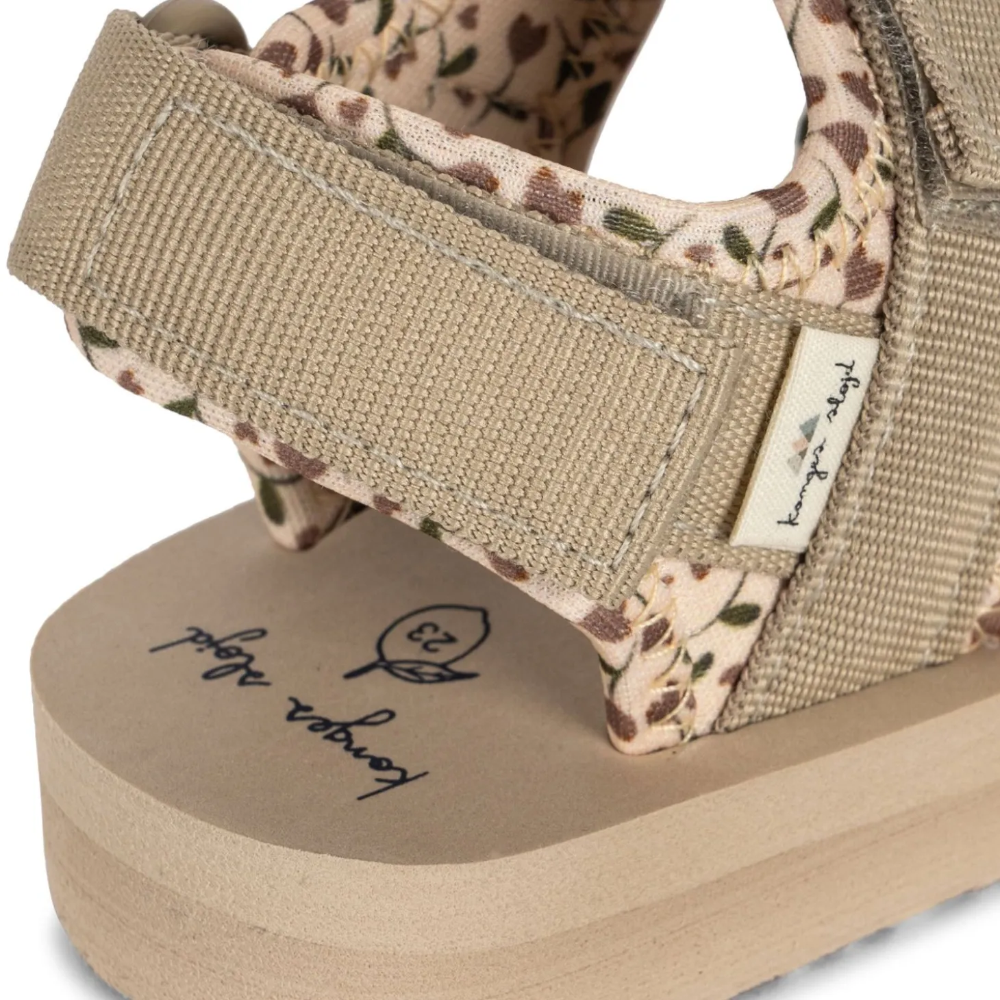 Konges Sløjd Sun Sandals Printed - Milk Tank*Born Sko & Sneakers