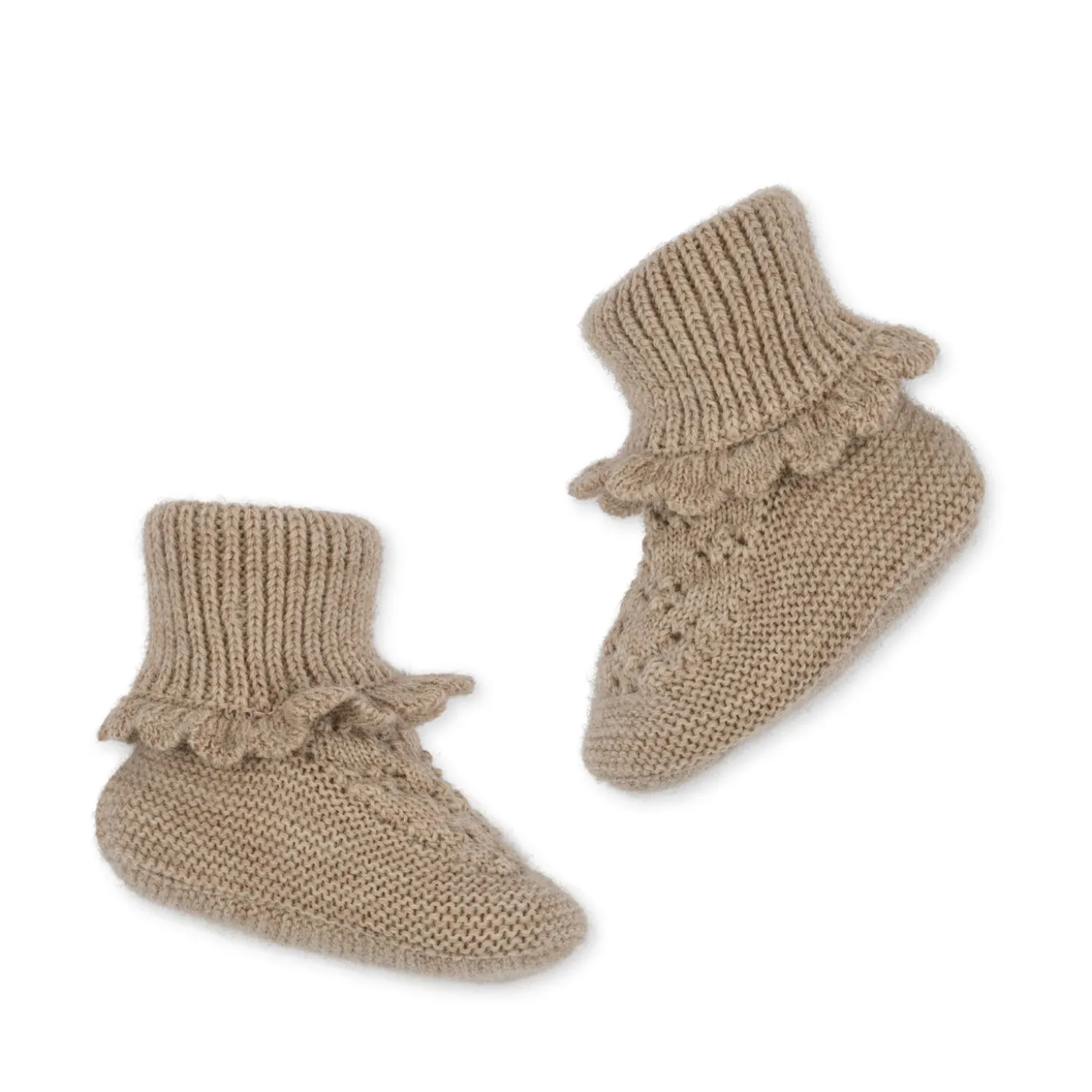 Konges Sløjd Tomama Futter Med Hulmonster - Beige Melange*Born Støvler