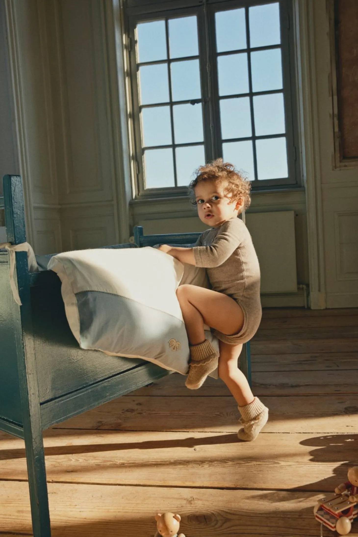 Konges Sløjd Tomama Futter Med Hulmonster - Beige Melange*Born Støvler