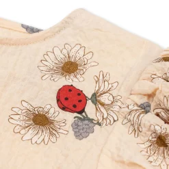 Konges Sløjd Vida Top Med Pufaermer - Ladybug*Born Overdele