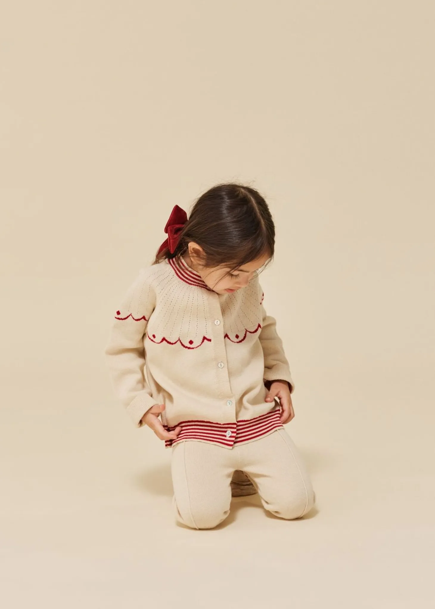 Konges Sløjd Whamie Strikkede Bukser - Off White*Born Bukser & Shorts