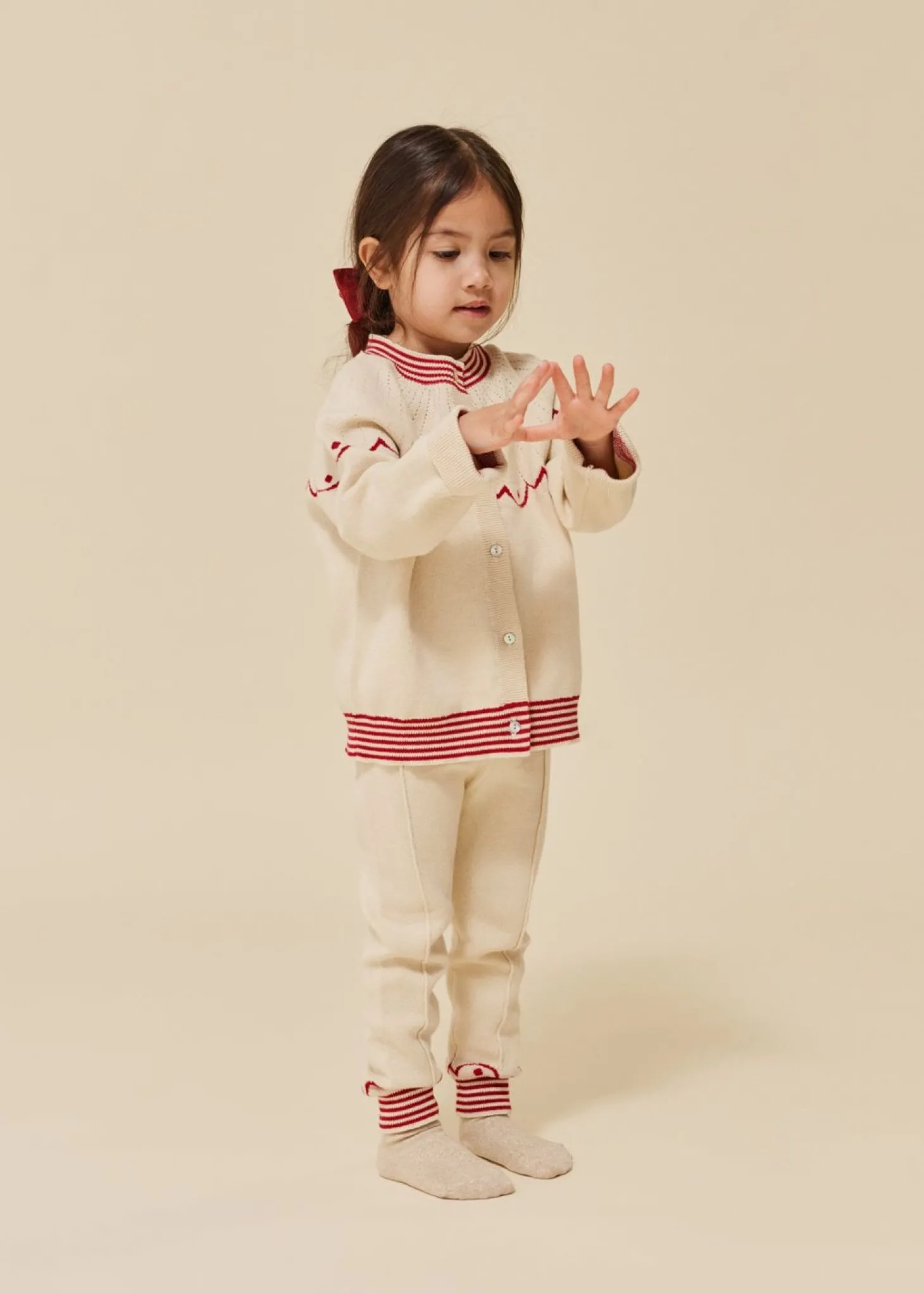 Konges Sløjd Whamie Strikket Cardigan - Off White*Born Cardigans