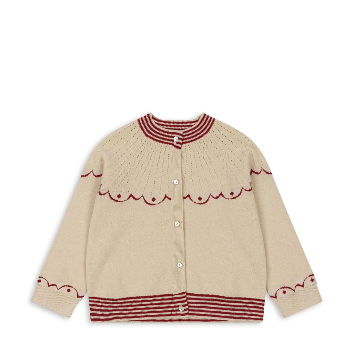 Konges Sløjd Whamie Strikket Cardigan - Off White*Born Cardigans