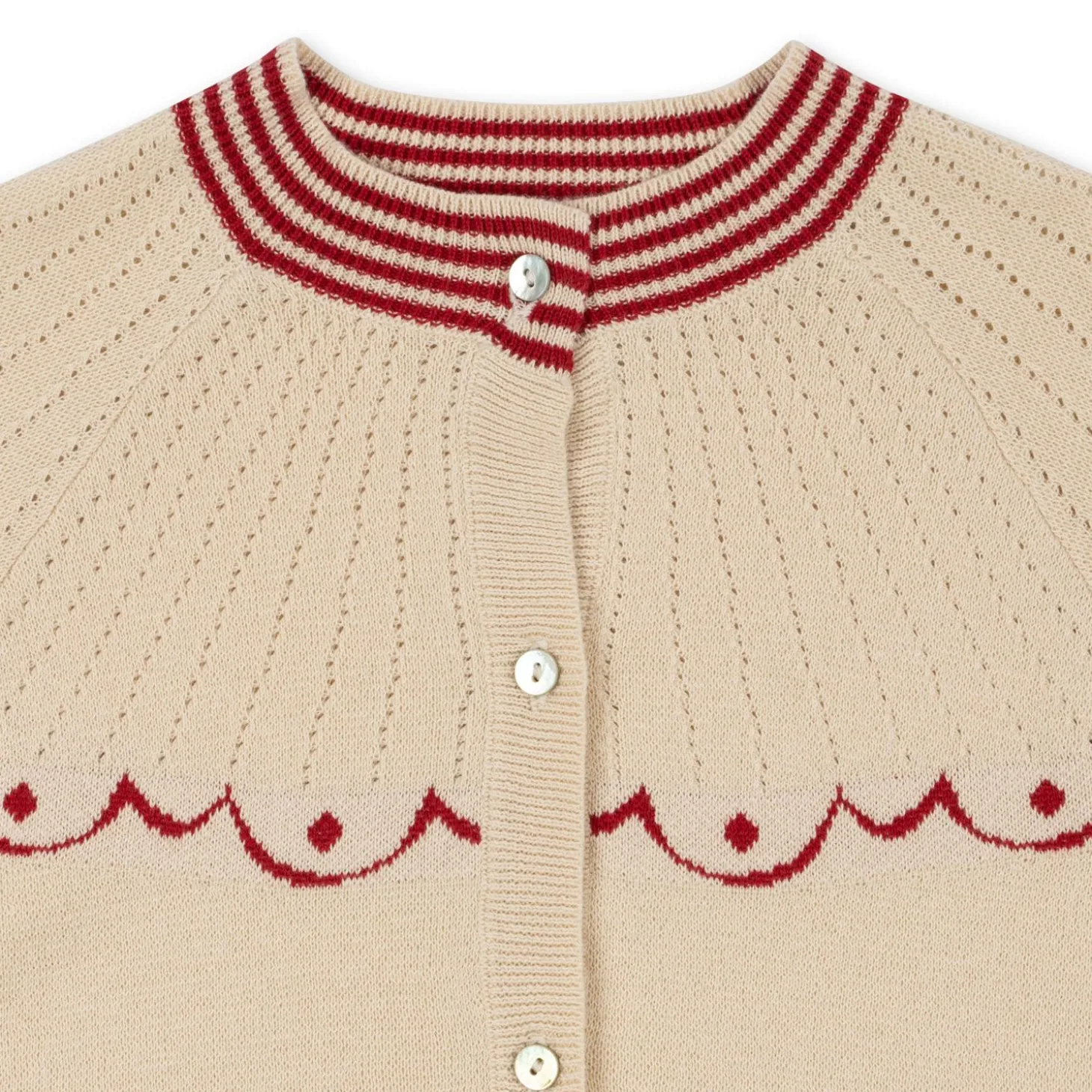 Konges Sløjd Whamie Strikket Cardigan - Off White*Born Cardigans