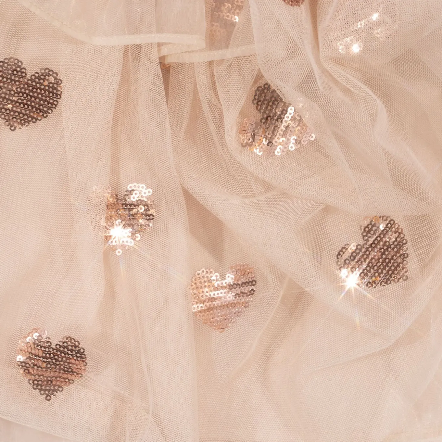 Konges Sløjd Yvonne Hjertekjole Med Pailletter - Coeur Sequins*Born Kjoler & Nederdele